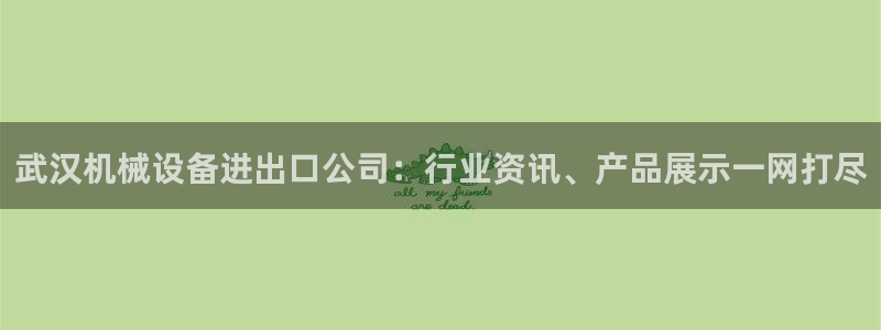 金年会平台怎么样：武汉机械设备进出口公司：行业资讯、产品展示一网打尽