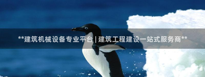 金年会体育黑：**建筑机械设备专业平台 | 建筑工程建设一站式服务商**