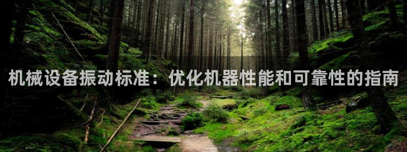 金年会体育买球：机械设备振动标准：优化机器性能和可靠性的指南