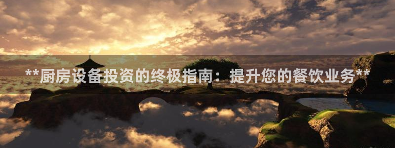 金年会体育出款审核七天：**厨房设备投资的终极指南：提升您的餐饮业务**