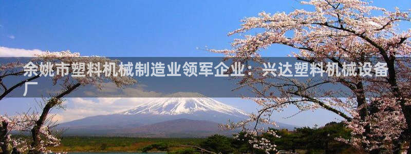 金年会体育平台合法吗：余姚市塑料机械制造业领军企业：兴达塑料机械设备
厂