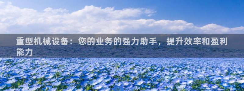 金年会金字招牌至上技术有限公司：重型机械设备：您的业务的强力助手，提升效率和盈利
能力
