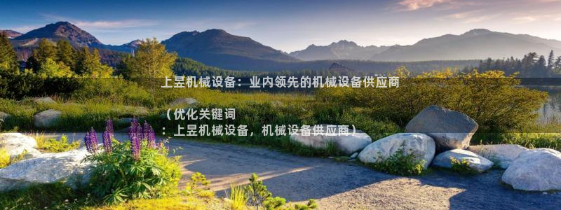 金年会官方下载：上昱机械设备：业内领先的机械设备供应商

（优化关键词
：上昱机械设备，机械设备供应商）