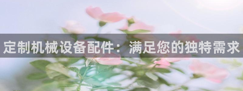 金年会体育下载APP：定制机械设备配件：满足您的独特需求