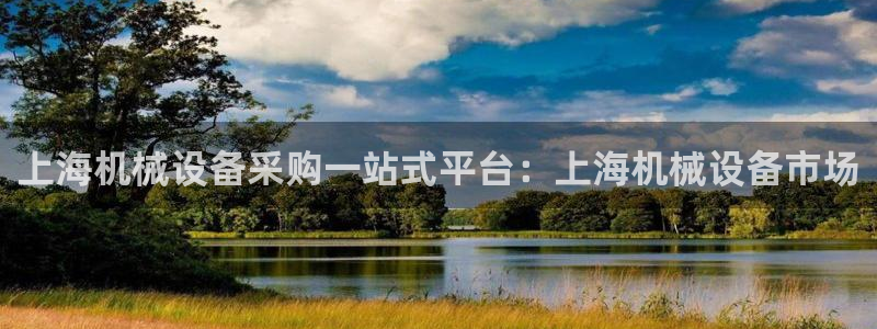 金年会体育app最新官网下载：上海机械设备采购一站式平台：上海机械设备市场